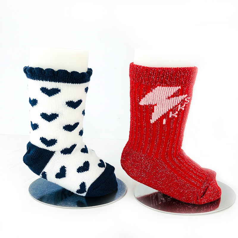 嬰兒純棉襪嬰童棉襪提花襪NF18034