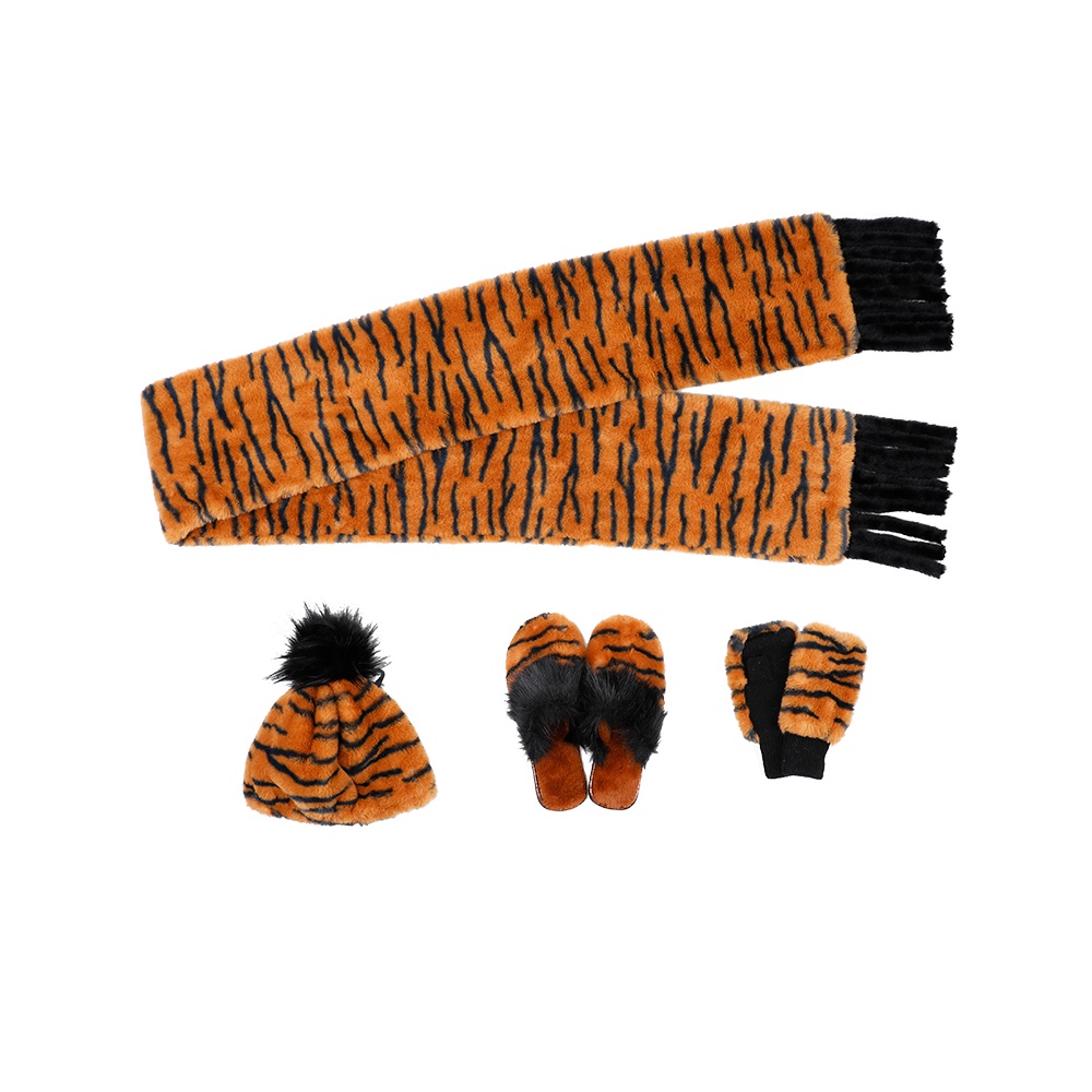 人造毛帶須長(zhǎng)圍巾/帽子/手套/拖鞋