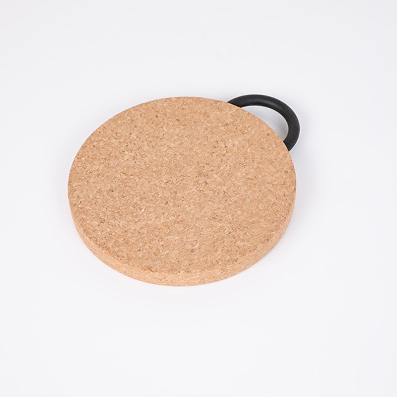 帶手柄軟木鍋墊