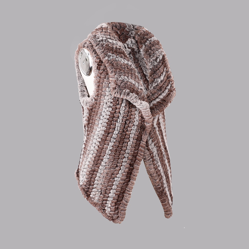 人造毛編織翻領(lǐng)背心