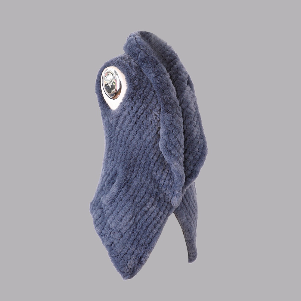 人造毛編織大翻領(lǐng)背心