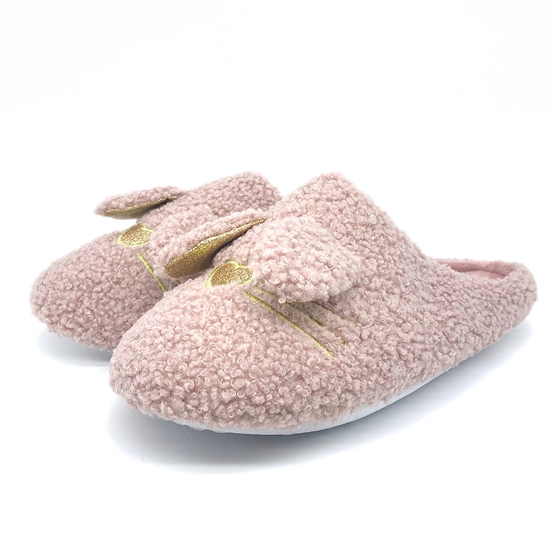 女士卡通棉拖鞋