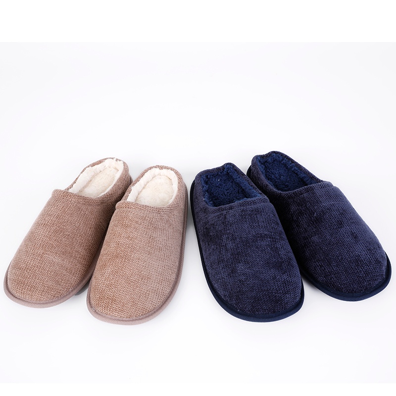 男士雪尼爾半幫拖拖鞋