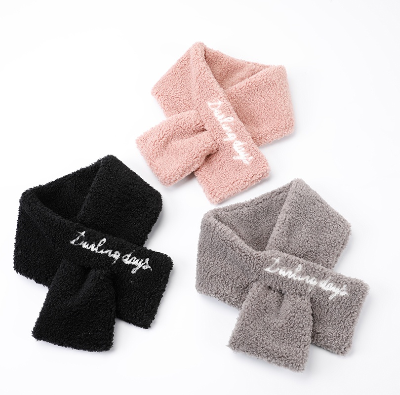 人造毛刺繡圍巾