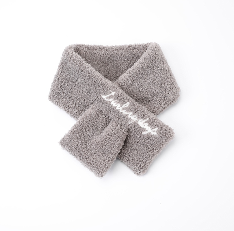 人造毛刺繡圍巾