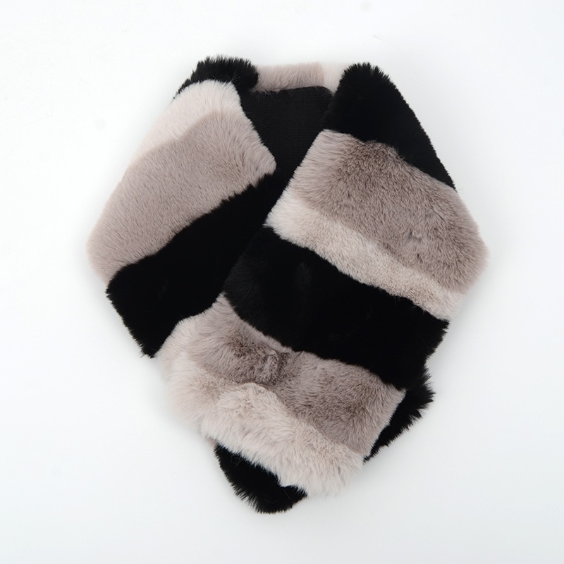 人造毛針織拼接毛領(lǐng)