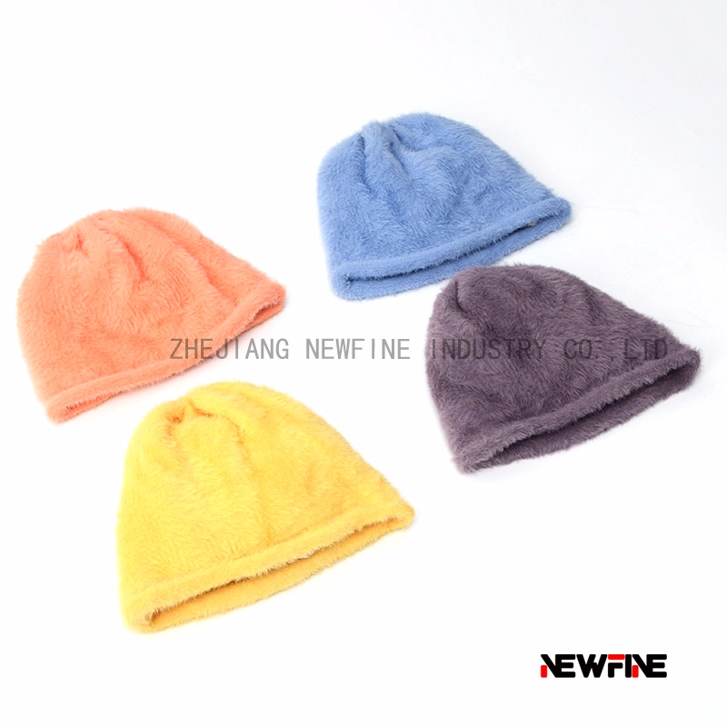 時尚保暖日常男女腈綸針織帽子